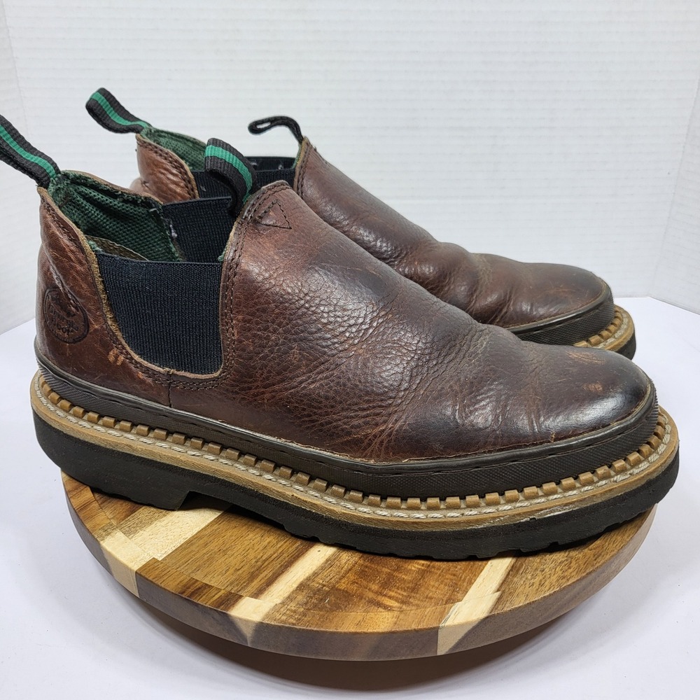 Georgia Boot Georgia Giant Romeo Mens 7.5 Brown Good Leather Work Boots GR262